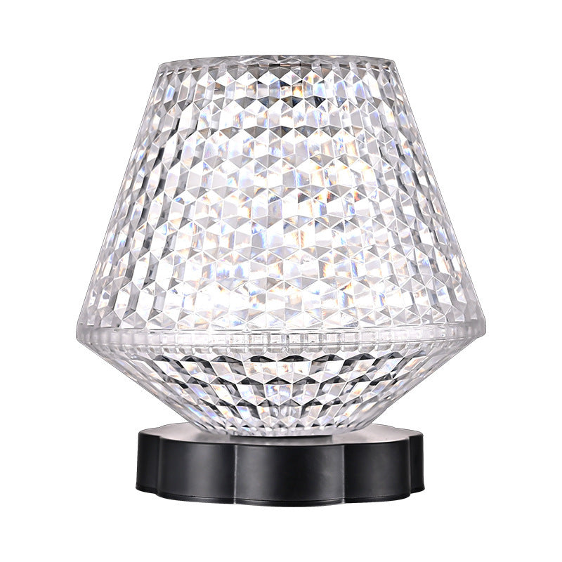 USB Crystal Night Light – Touch Dimming for Cozy Vibes