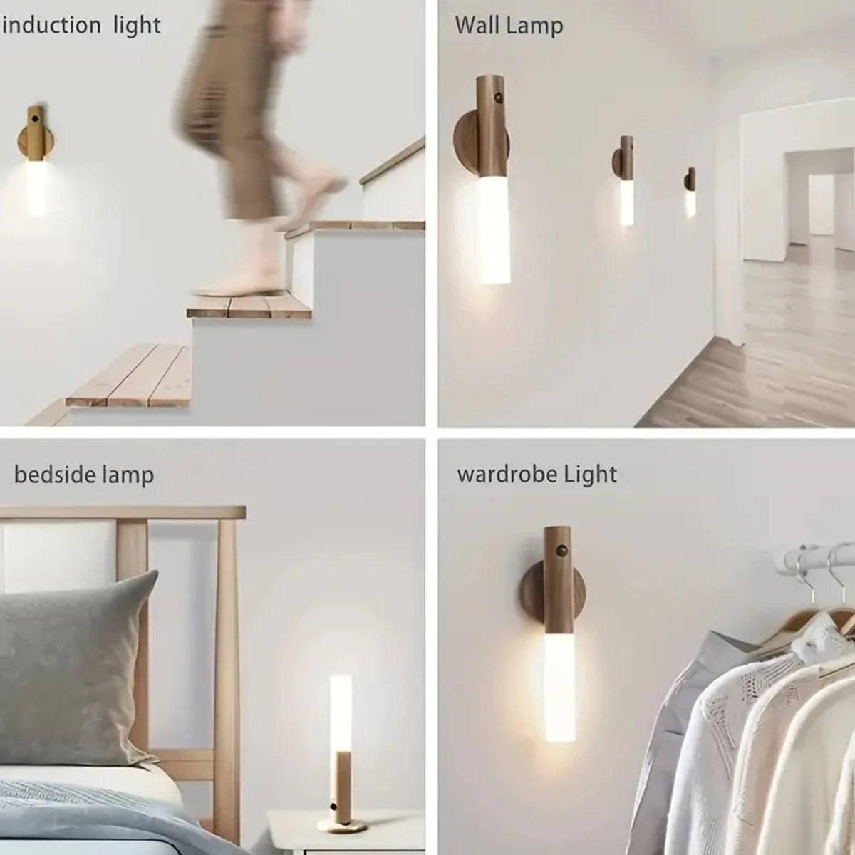 Wood Finish Sensor Light – Cozy, Cordless, Automatic Glow