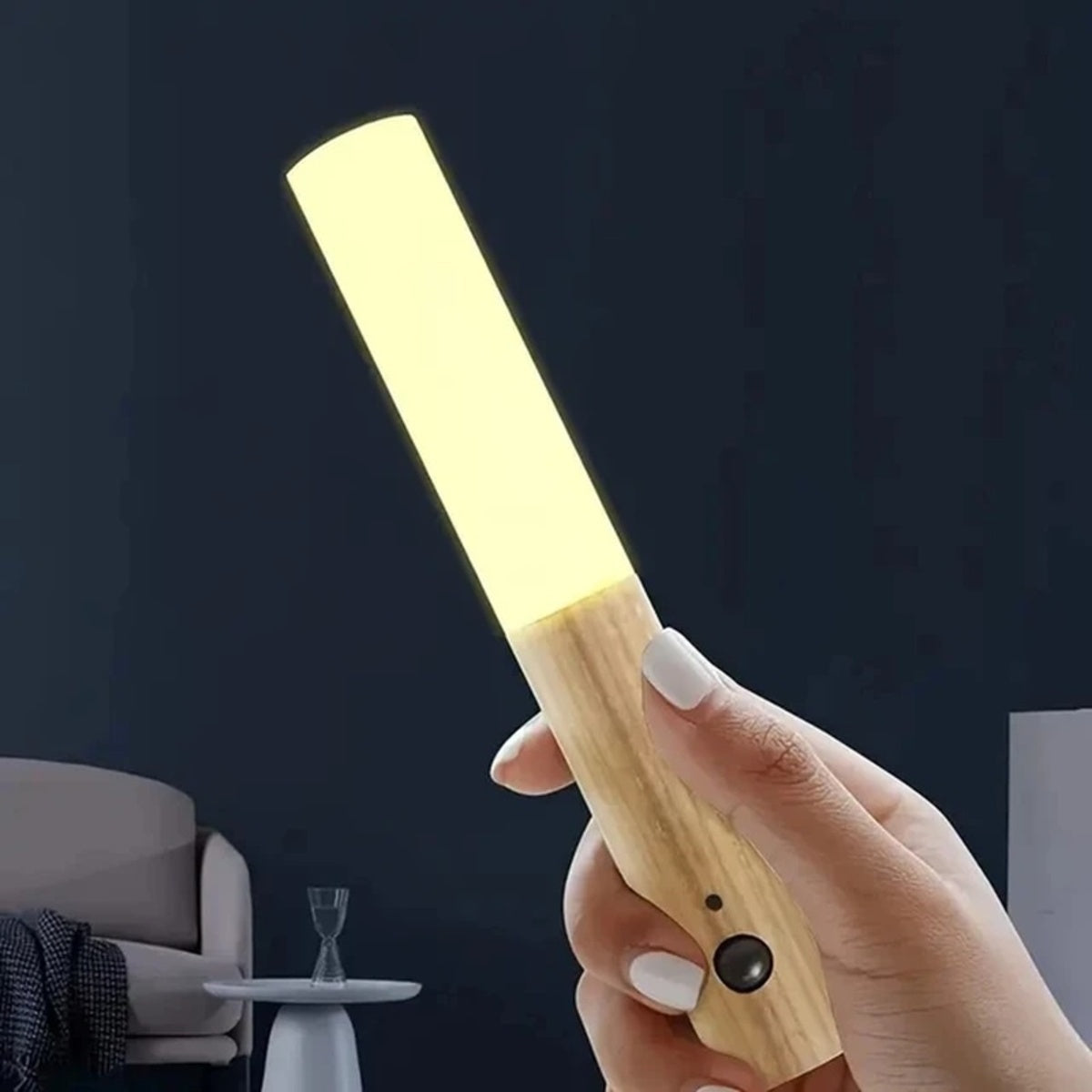 Wood Finish Sensor Light – Cozy, Cordless, Automatic Glow