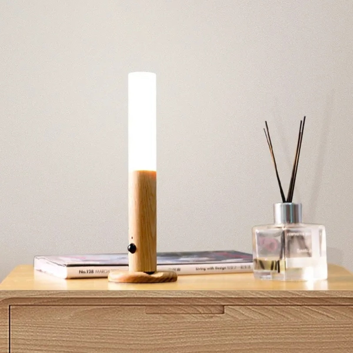 Wood Finish Sensor Light – Cozy, Cordless, Automatic Glow